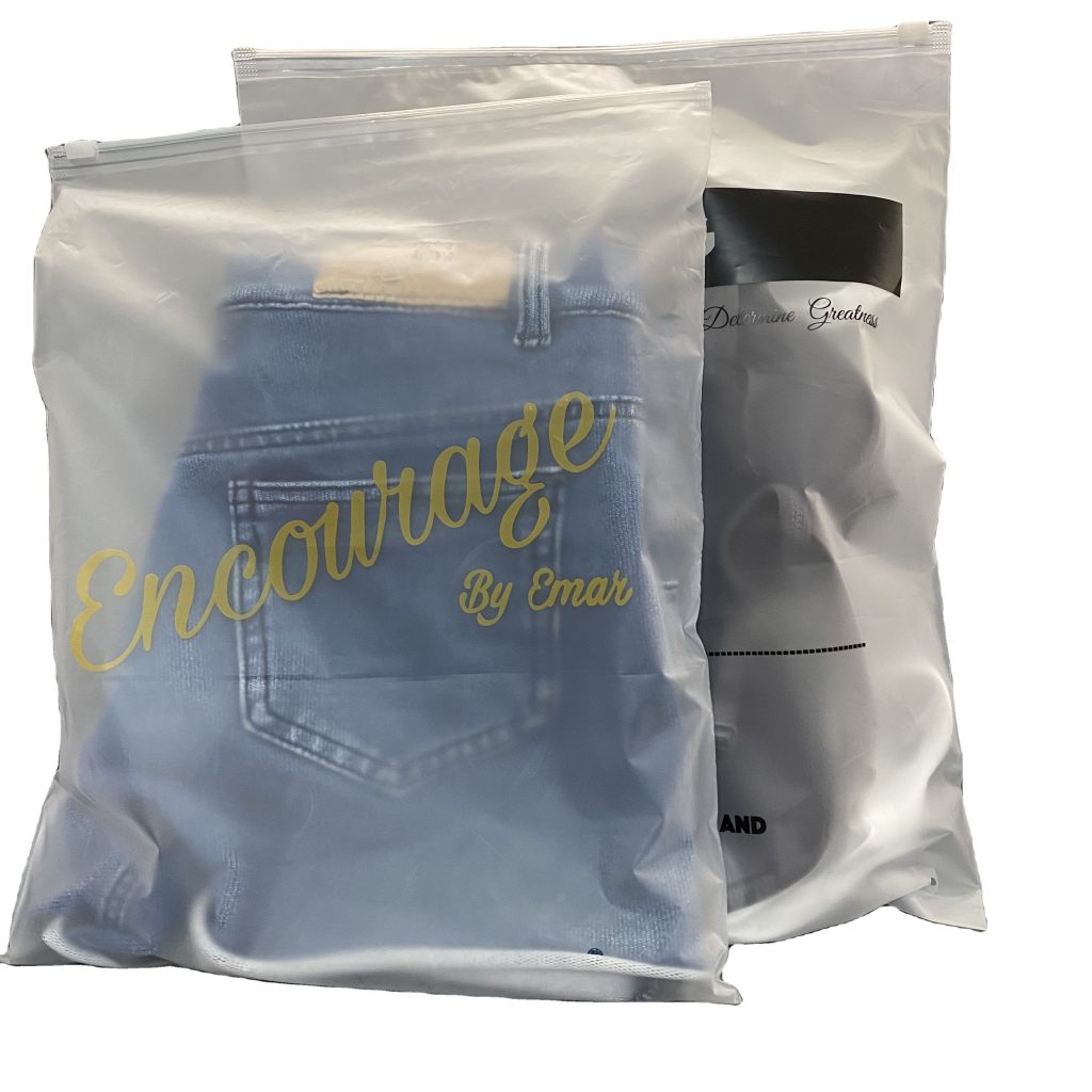 Custom Frosted Biodegradable Plastic Packaging Zipper Bags Biodegradable Plastic Bags